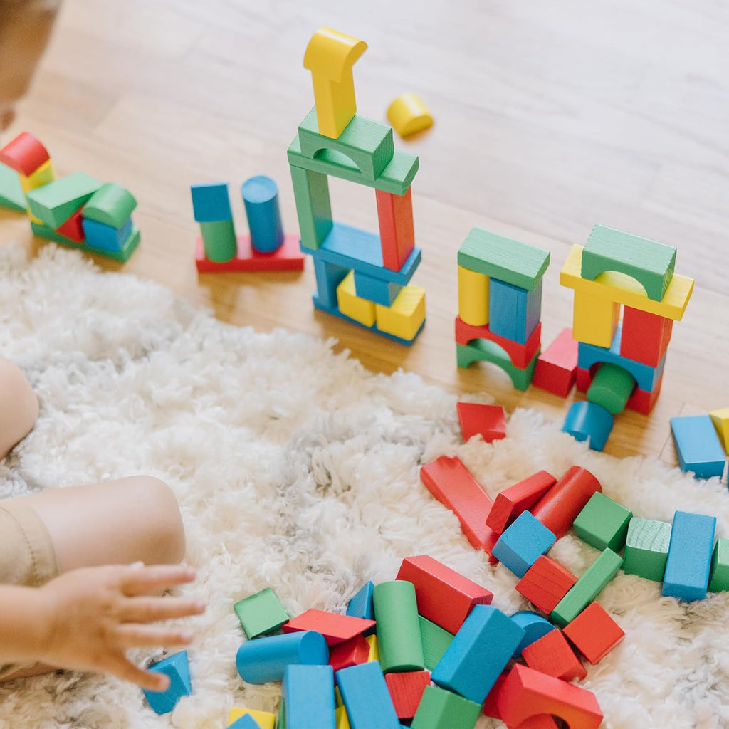 Melissa & Doug Wooden Building Blocks