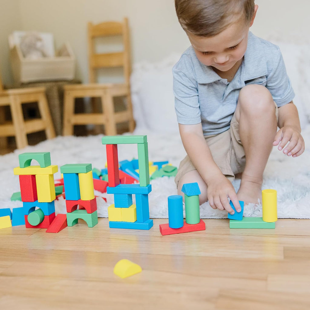 Melissa & Doug Wooden Building Blocks