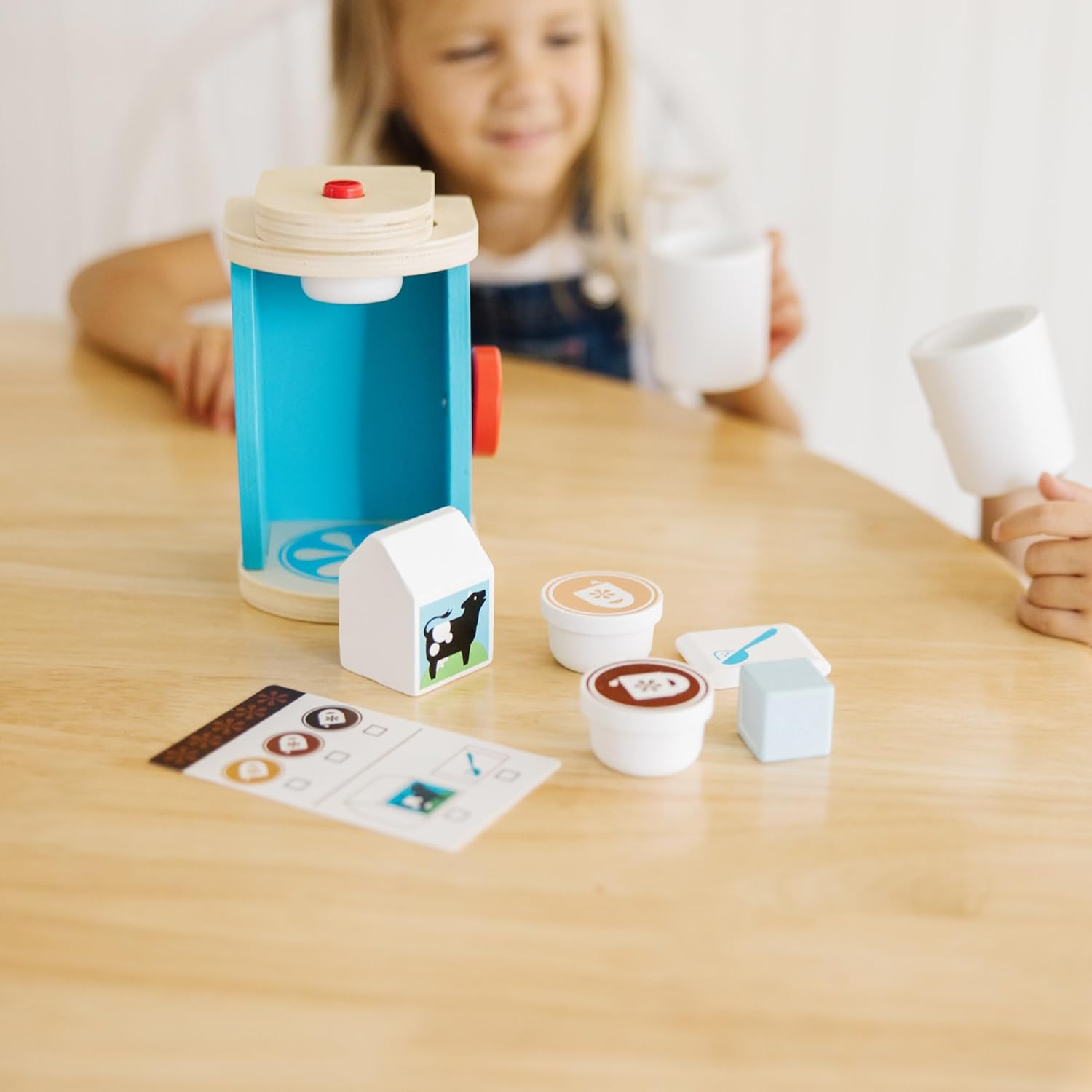 Melissa & Doug 11-Piece Brew and Serve Wooden Coffee Maker Set