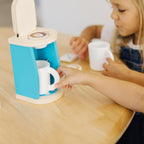 Melissa & Doug 11-Piece Brew and Serve Wooden Coffee Maker Set