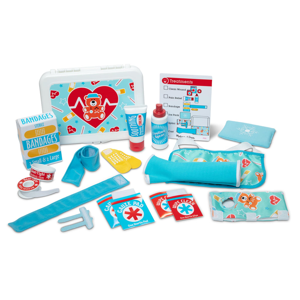Melissa & Doug Get Well First Aid Kit Play Set – 25 Toy Pieces