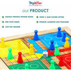 Ankit Toys & Games 2 in 1 Wooden Ludo, Snakes and Ladders Board Game Set for Kids and Adults, Classic Family Board