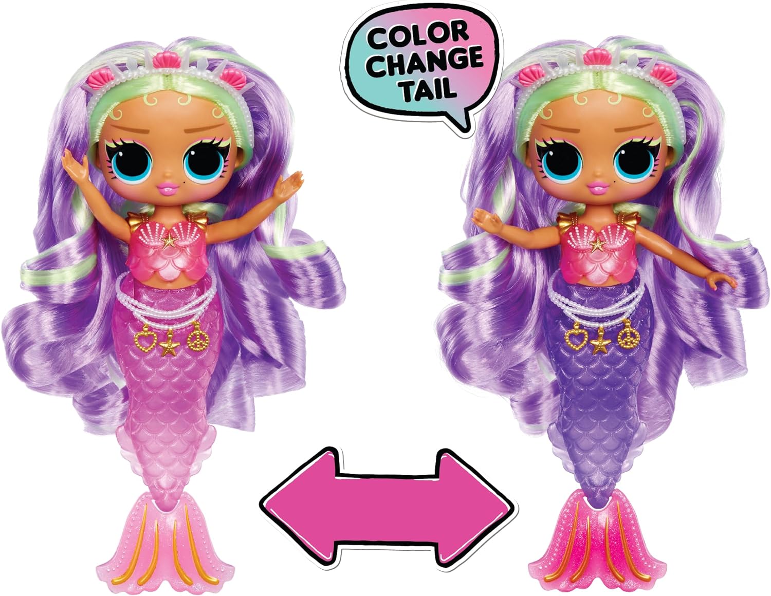 LOL Surprise Tweens Mermaid Cleo Clove Fashion Doll with Color Changing