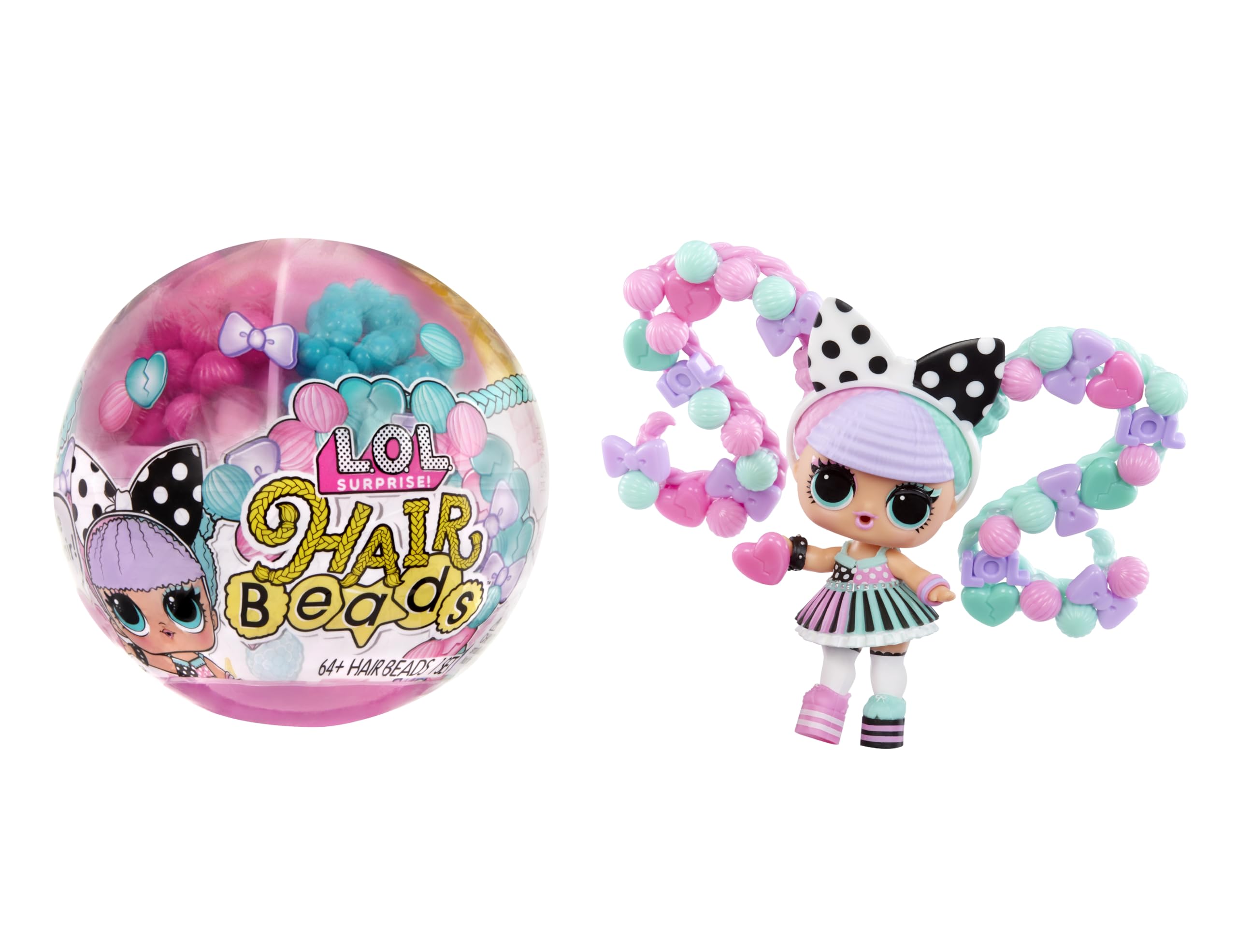 L.O.L. Surprise! LOL Surprise Hair Beads Tots with 60+ Hair Beads