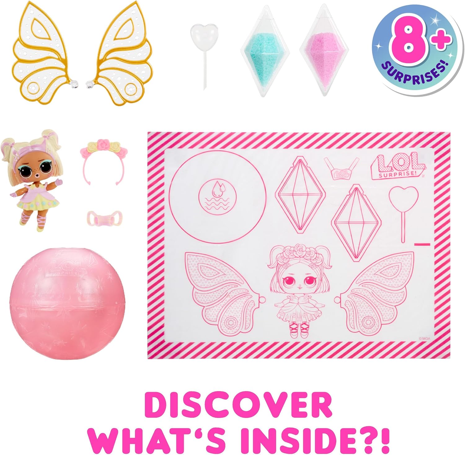 L.O.L. Surprise! Fairies Tots Dolls with Make-Your-Own Fairy Wings and