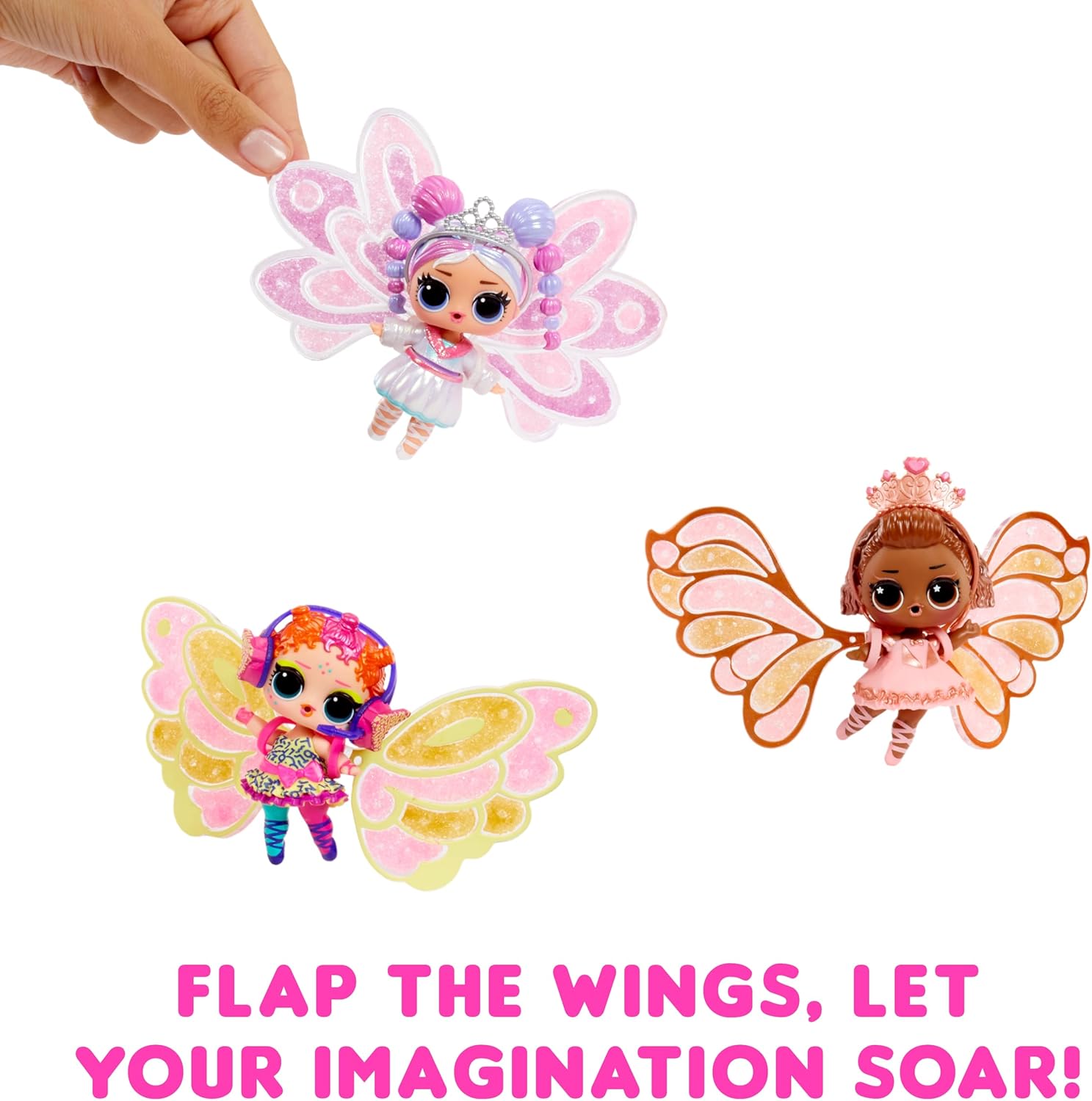 L.O.L. Surprise! Fairies Tots Dolls with Make-Your-Own Fairy Wings and