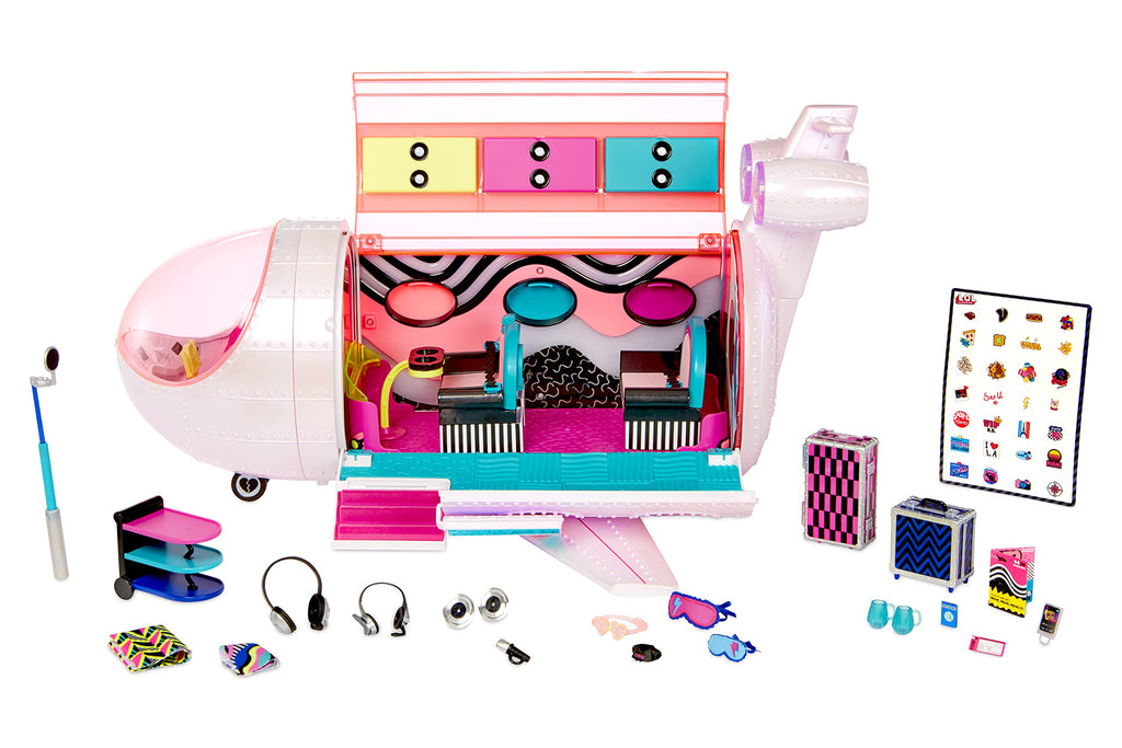 LOL Surprise OMG Plane 4-in-1 Playset with 50 Surprises