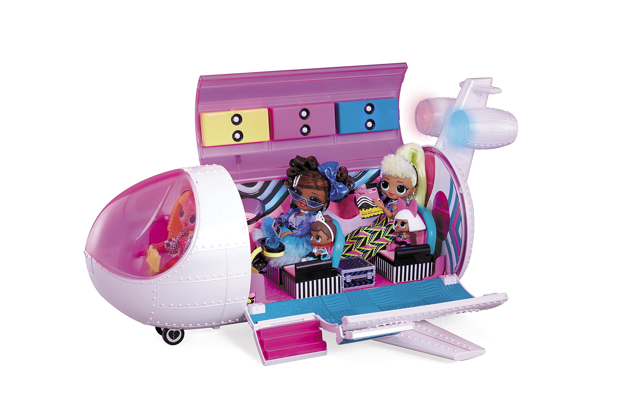LOL Surprise OMG Plane 4-in-1 Playset with 50 Surprises