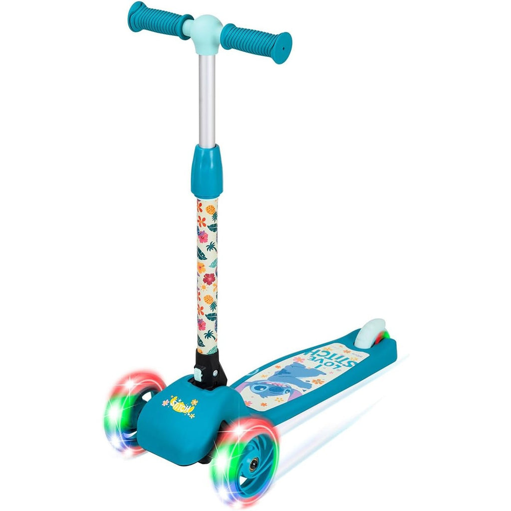 Spartan Spartan 3-Wheel LED Folding Scooter - Official Character Graphics, Tri-Color LED Wheels, Adjustable Handlebar toy