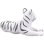 MOJO White Tiger cub Lying Down Toy Figure