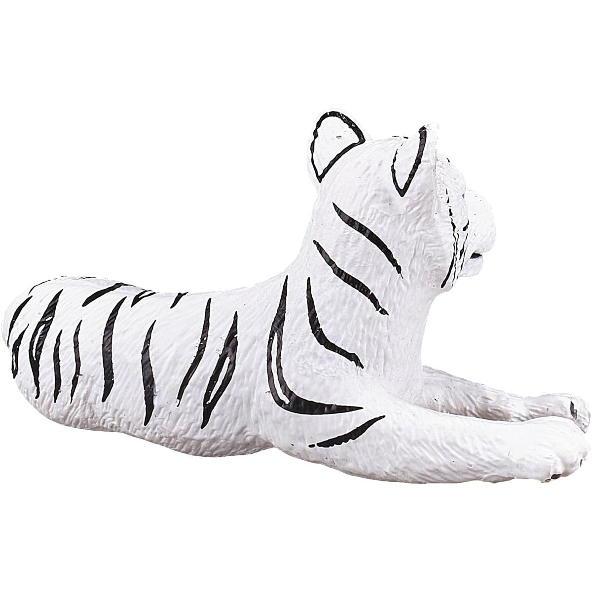 MOJO White Tiger cub Lying Down Toy Figure