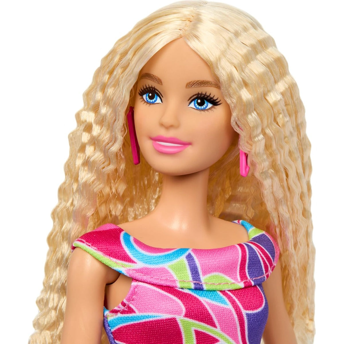 Barbie Fashionistas Doll #223 with Blonde Wavy Hair, Totally Hair-Inspired Dress & Accessories, 65th Anniversary Collectible 