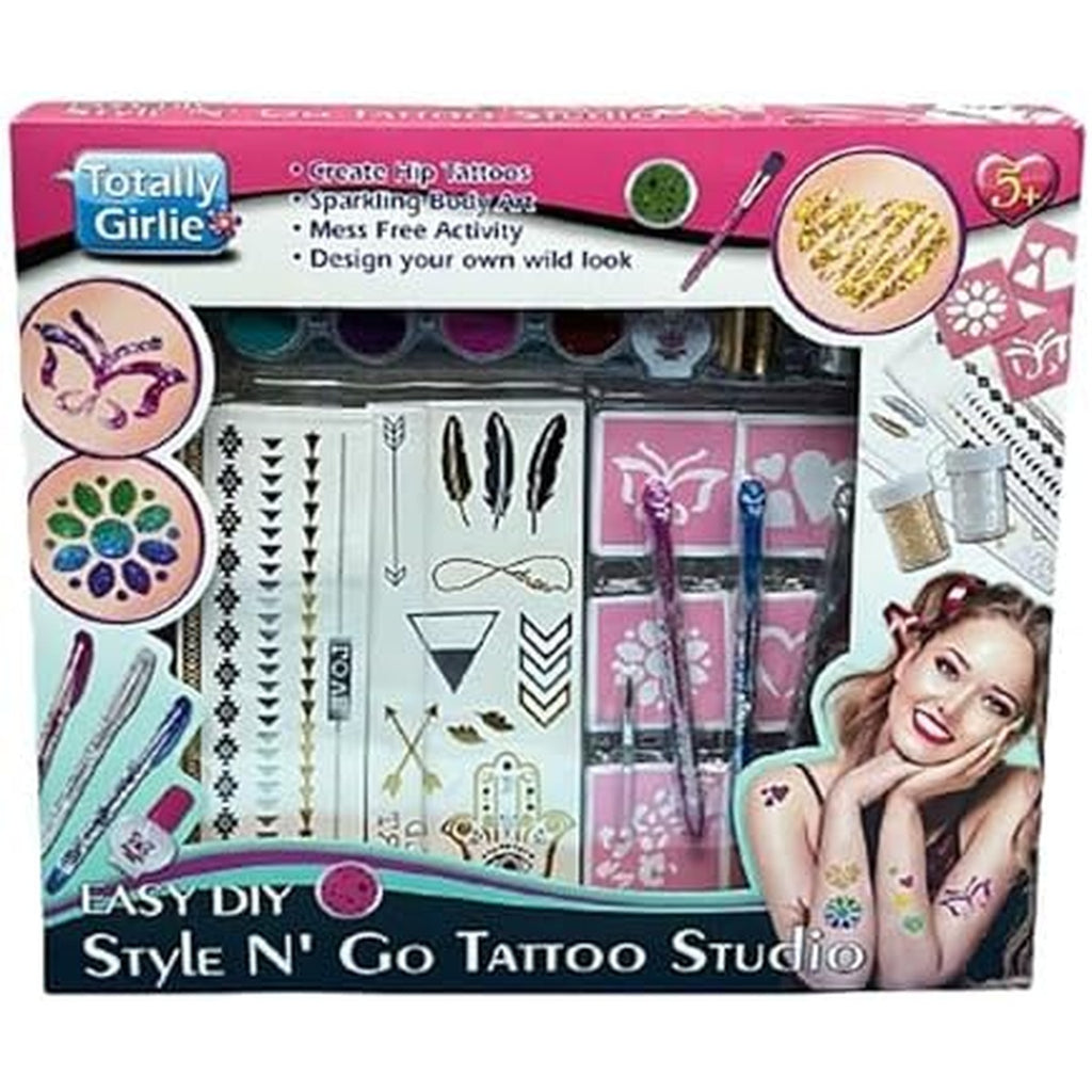 Totally Girlie Easy DIY Style N' Go Tattoo Studio