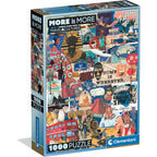Clementoni - 37072 Jigsaw Puzzle 1000 Pieces for Adults and Children, Special Series, Massimalismo Travel & Culture Theme, Compact Box with Poster Included, Gift Idea for Men and Women, Made in Italy