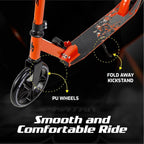 Spartan Edge 200 mm Folding Kick Scooter for Kids & Teens SP-7077 - Big PU Wheels, ABEC-7 Performance Bearings
