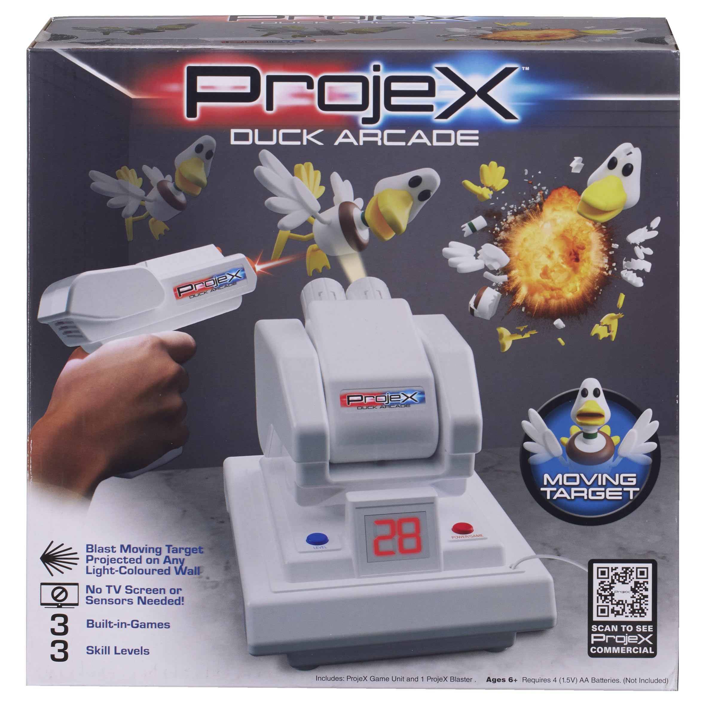 ProjeX Duck Shot Projecting Game Arcade, Multicolor