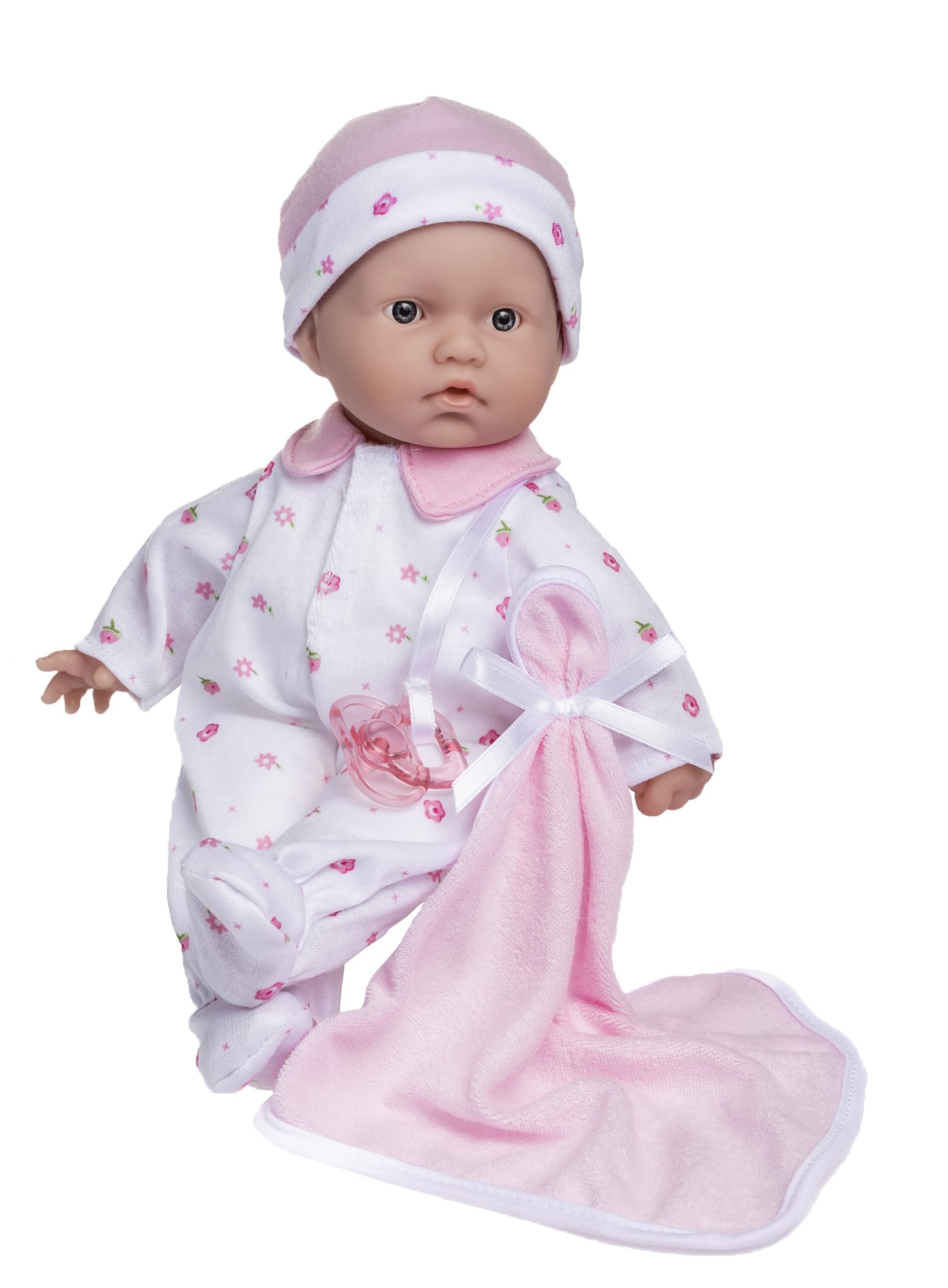 JC Toys La Baby Caucasian Baby Doll Set – 11 Inch Soft Baby Doll | Washable |Removable Pink Outfit w/ Hat & Blanket | For Children 12 Months + Pink Caucasian
