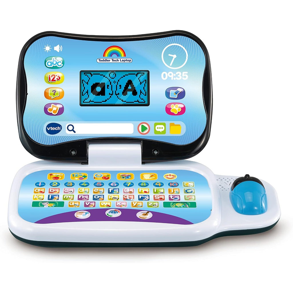 VTech - Toddler Tech Laptop, Pink Interactive Educational Computer Toy, 20 Games for Pre