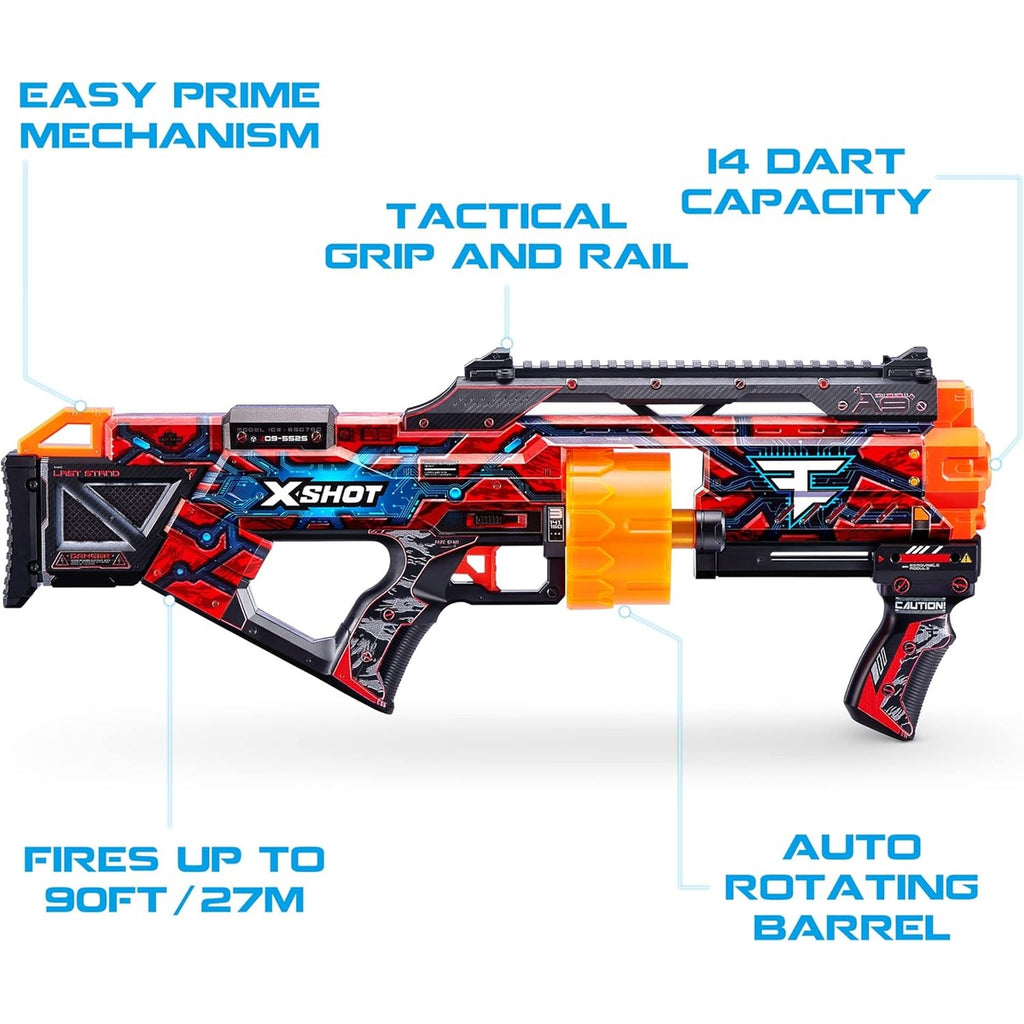 XSHOT Skins Last Stand Foam Dart Blaster - Faze Clan, 16 Darts by ZURU