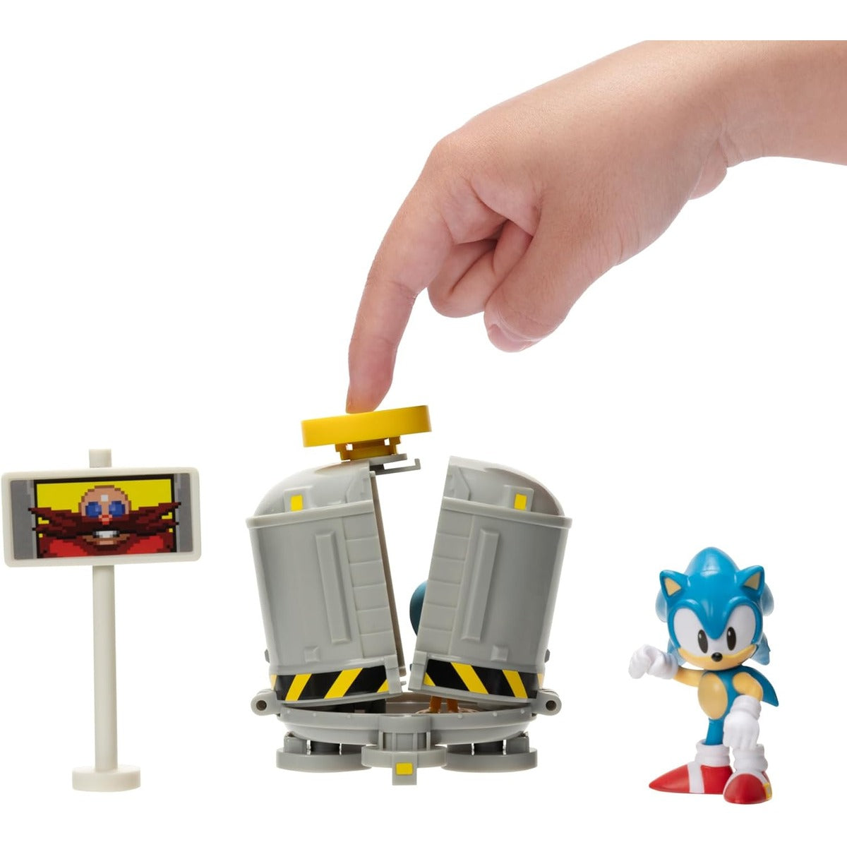 Sonic The Hedgehog 2.5" Level Clear Diorama with Sonic, flicky & Pocky