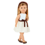 Our Generation - Shelby 18 Inch Doll with Scented Headband & Chocolate-Inspired Dress