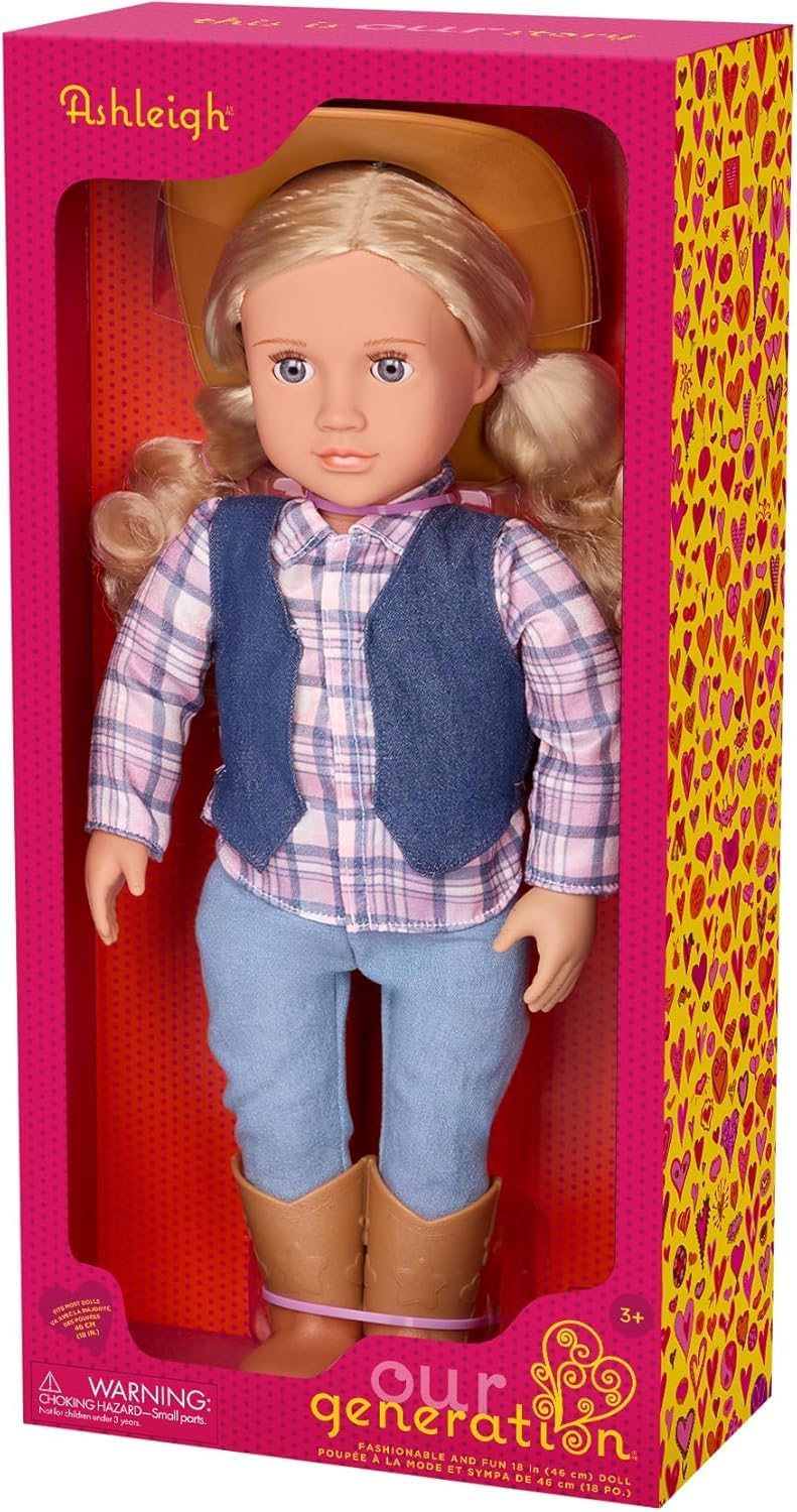 Our Generation Ashleigh Cowgirl Doll Size 46 cm