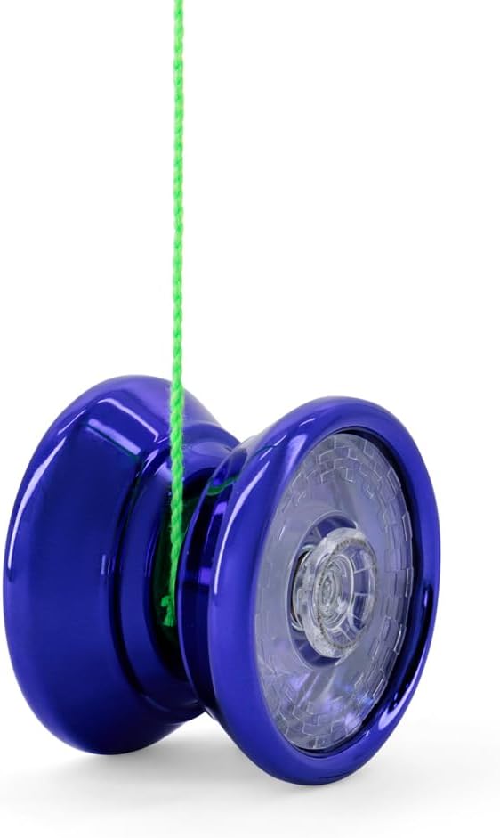 Tornado Colossus Professional Yo-Yo Toy with String for Kids, Durable Design with Auto Return Mechanism for Kids and Beginners, Smooth Spin Handheld Skill Toy- Ages 3+, Metallic Royal Blue