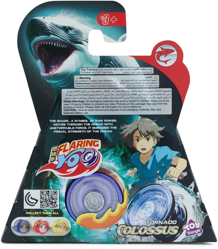 Tornado Colossus Professional Yo-Yo Toy with String for Kids, Durable Design with Auto Return Mechanism for Kids and Beginners, Smooth Spin Handheld Skill Toy- Ages 3+, Metallic Royal Blue