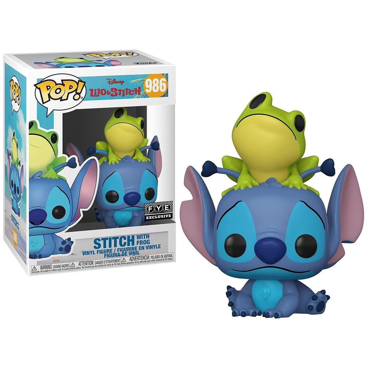 Funko pop Lilo and Stitch Stitch with Frog