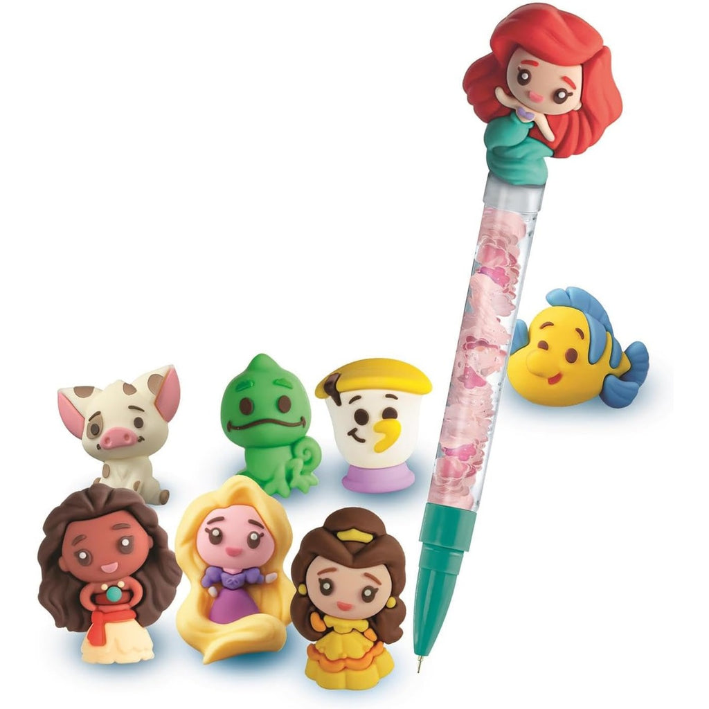 Clementoni Idea My Pen Atelier Disney Princess - DIY Pen Set with Pens, Figures, Decorations & Stickers - Creative Toy & Gift Set for Children from 6 Years, 18202