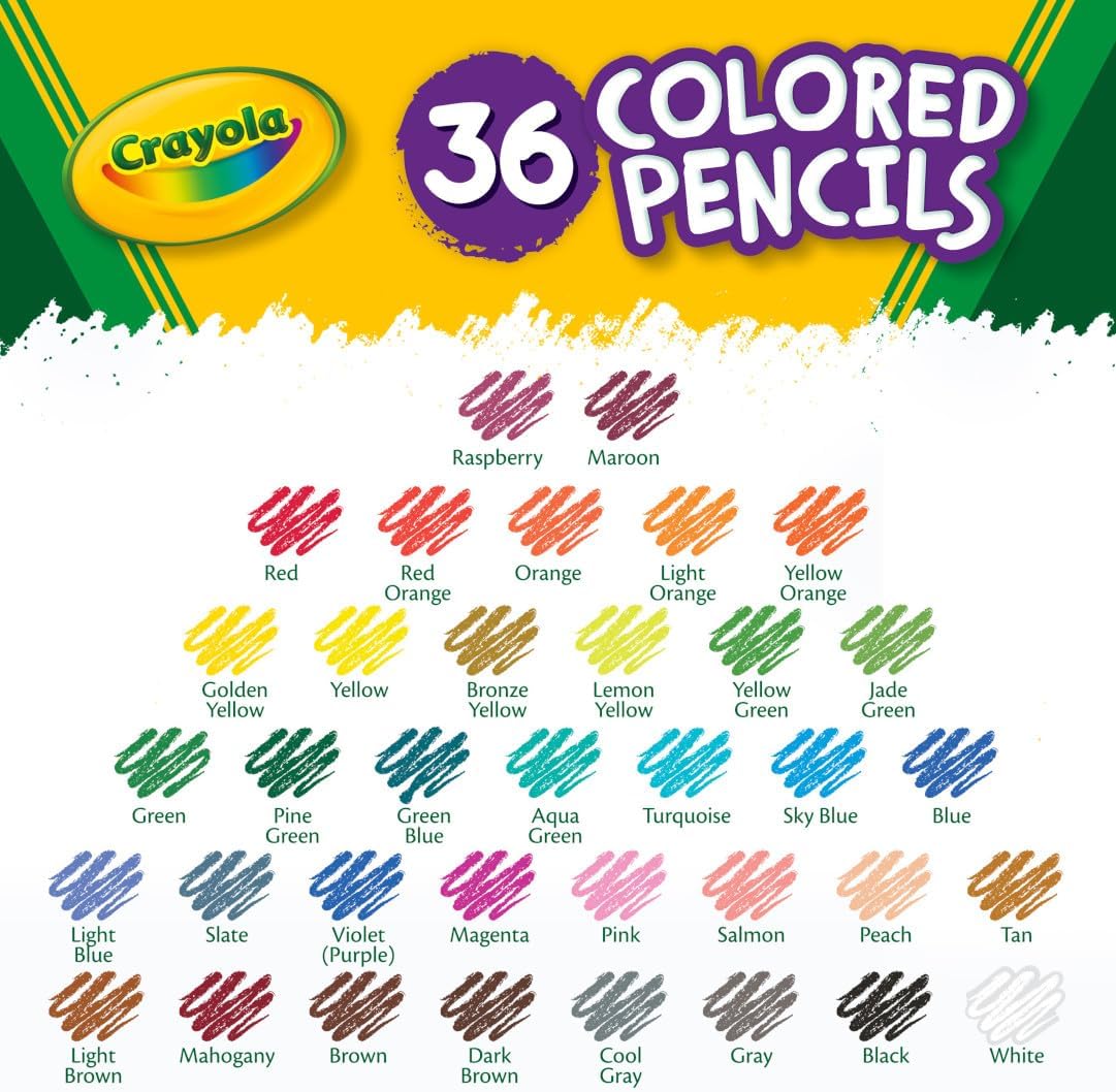 Crayola Colored Pencils (36ct), Kids Pencil Set