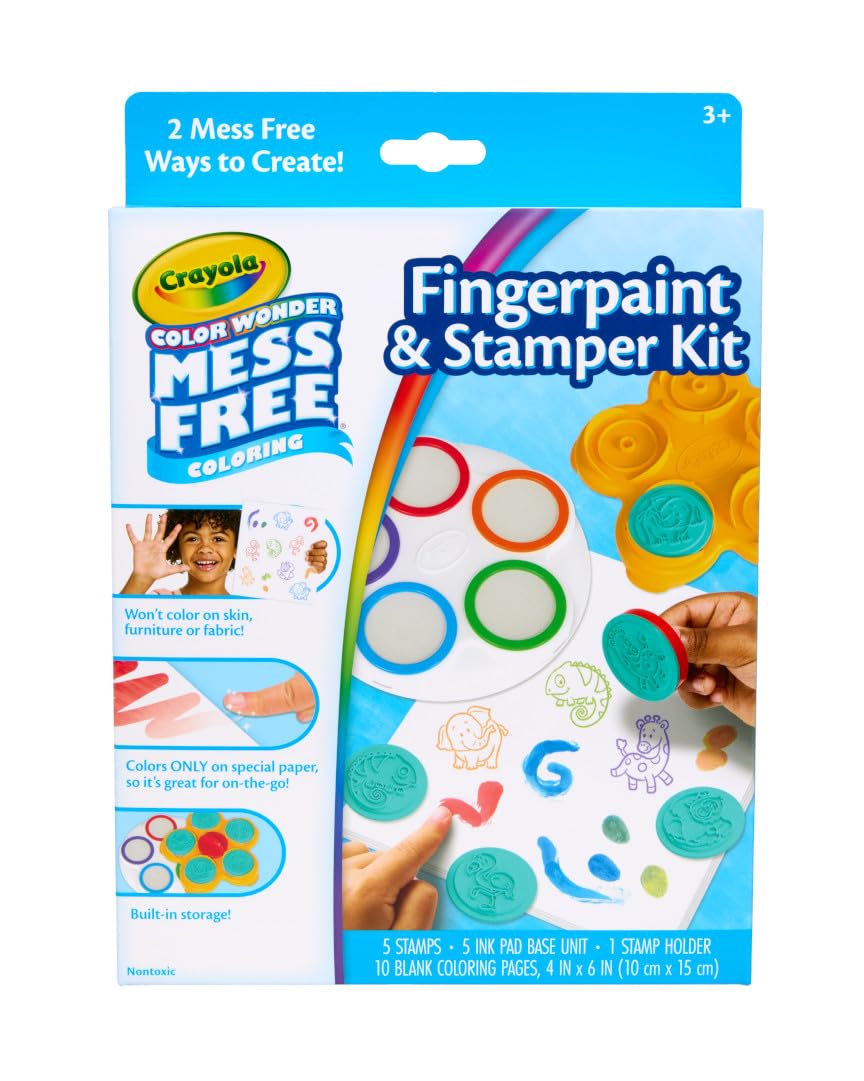 Crayola Color Wonder Mess Free Fingerpaint & Stamper Kit