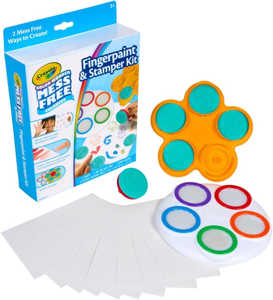 Crayola Color Wonder Mess Free Fingerpaint & Stamper Kit