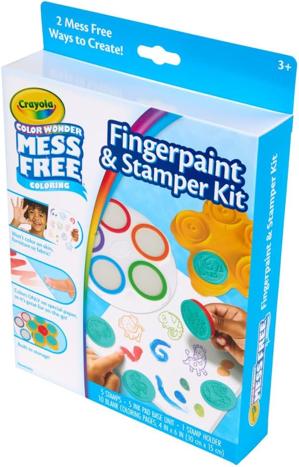 Crayola Color Wonder Mess Free Fingerpaint & Stamper Kit