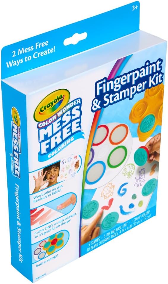 Crayola Color Wonder Mess Free Fingerpaint & Stamper Kit
