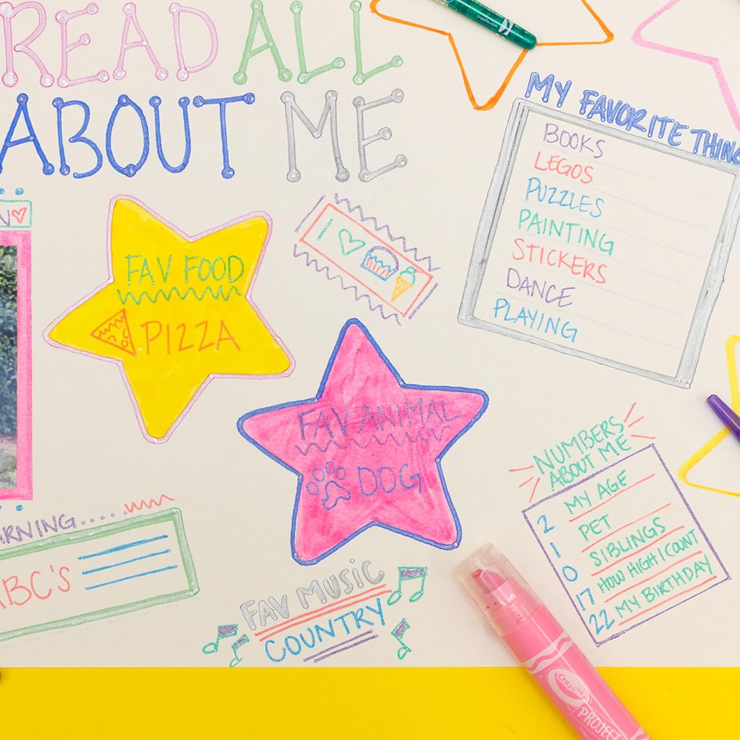 Crayola XL Poster Markers, Assorted Bright Colors