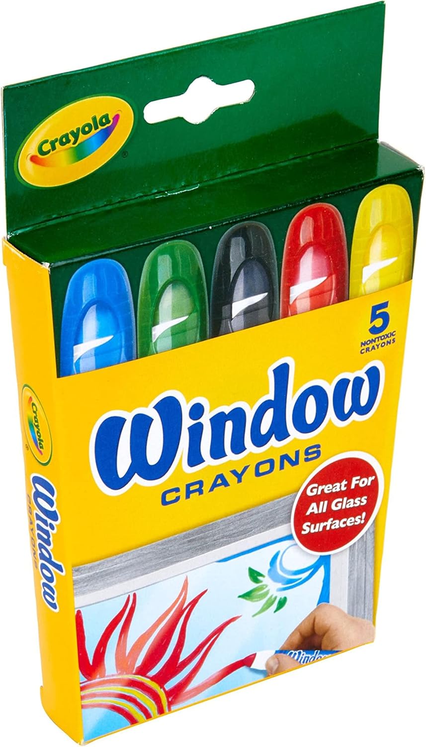 Crayola Washable Window Crayons, Glass and Window Art Supplies