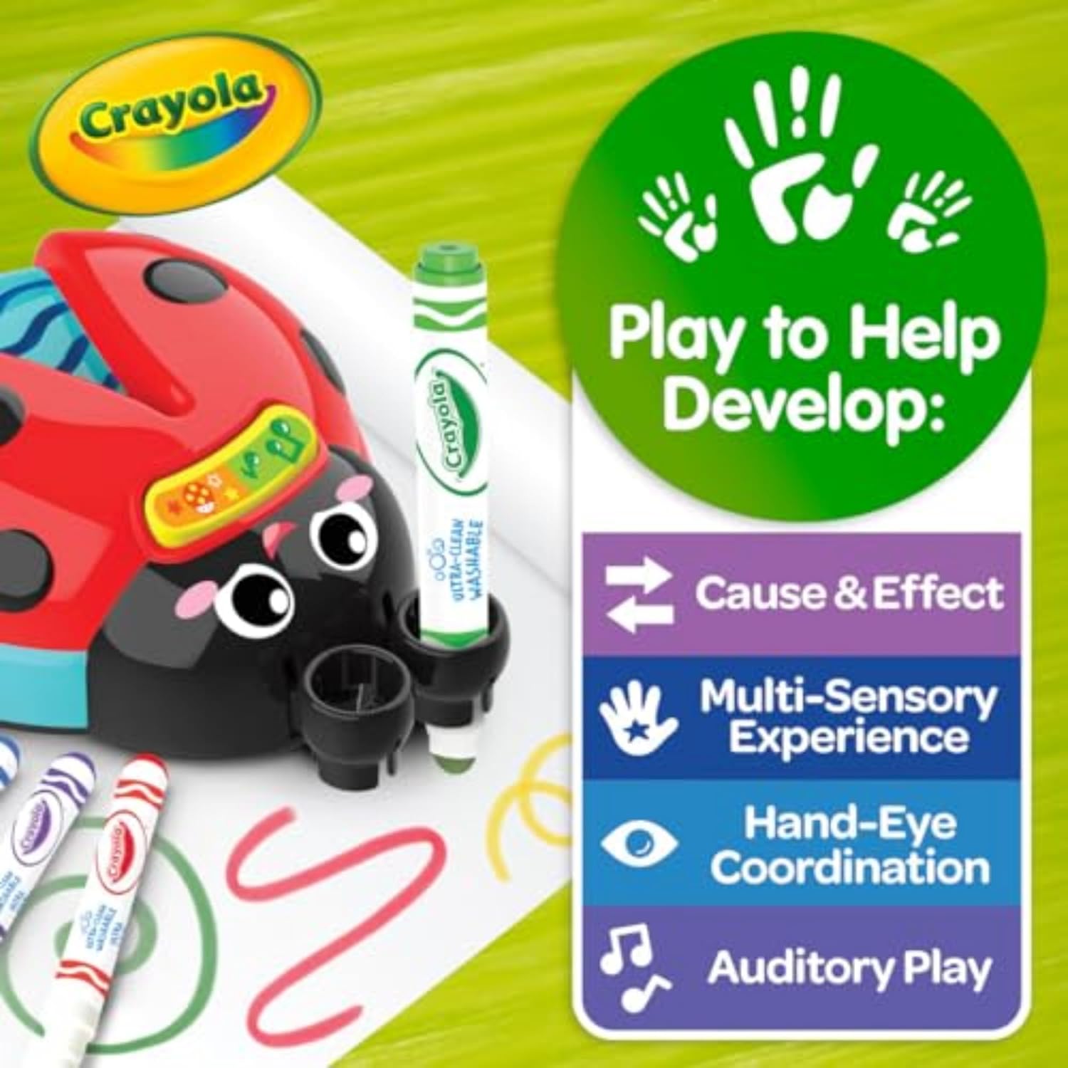 Crayola Musical Color Bug, Toddler Sensory Toy