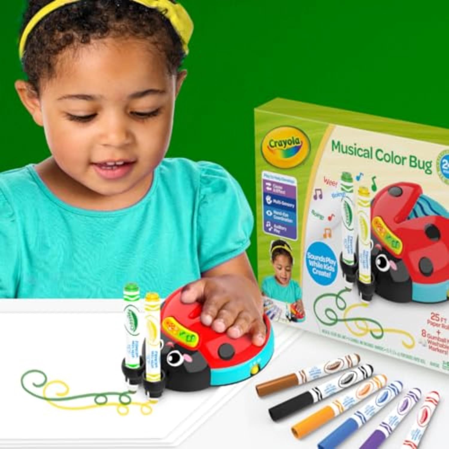 Crayola Musical Color Bug, Toddler Sensory Toy