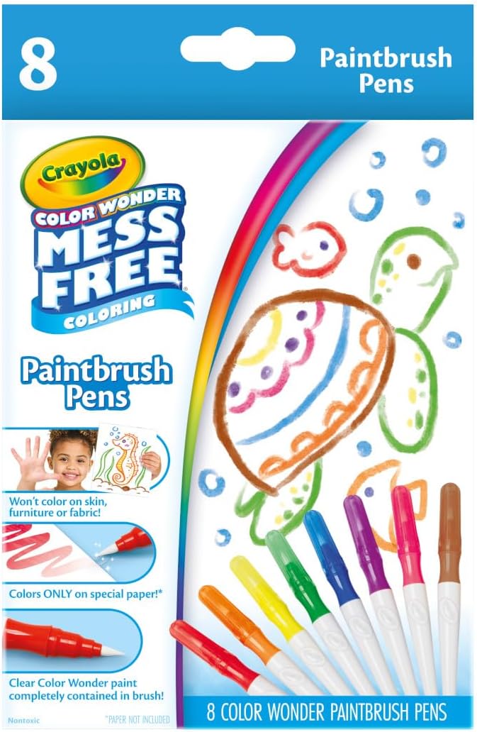 Crayola Color Wonder Paintbrush Pens, Mess Free Paint Set
