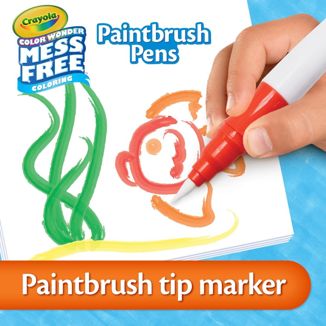 Crayola Color Wonder Paintbrush Pens, Mess Free Paint Set