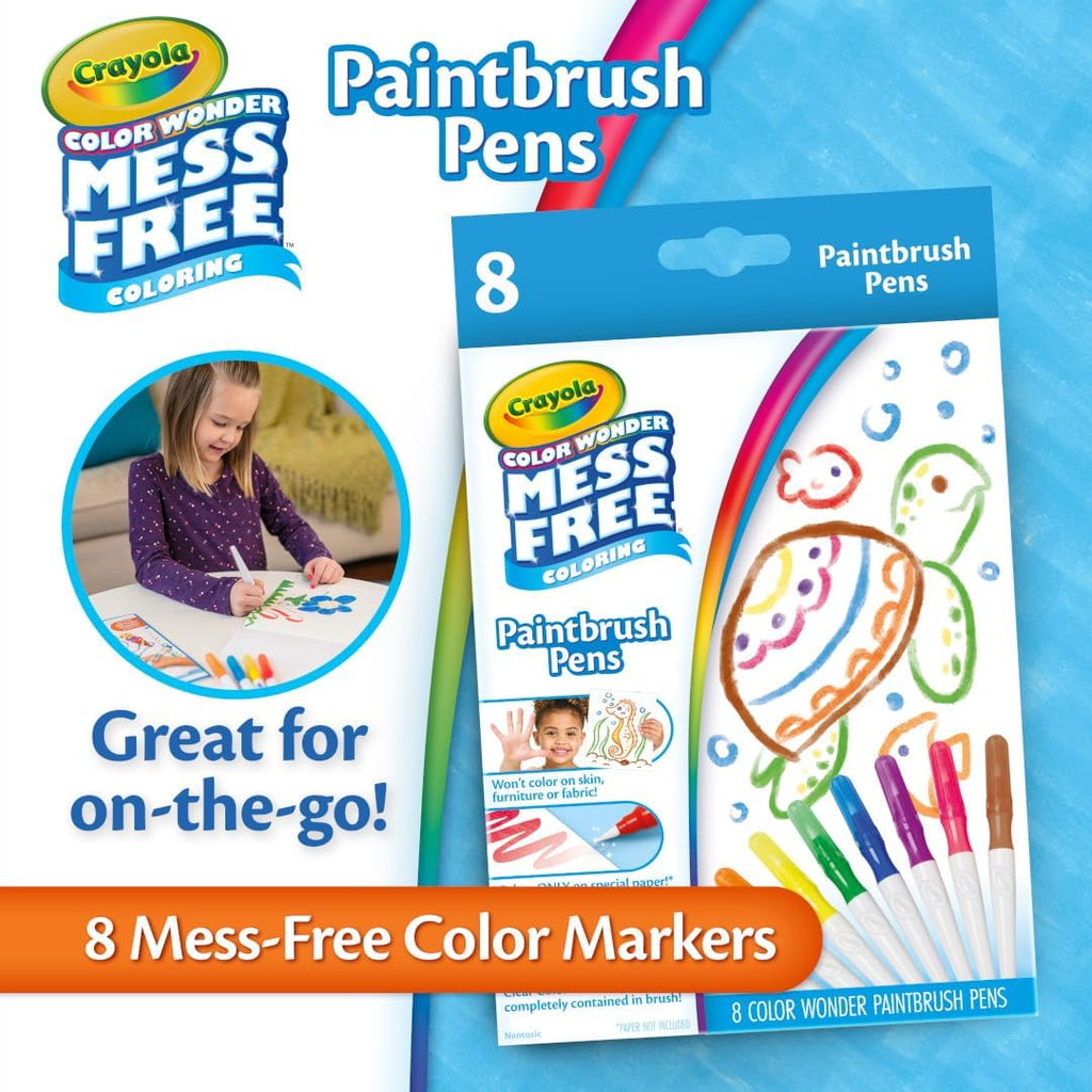 Crayola Color Wonder Paintbrush Pens, Mess Free Paint Set
