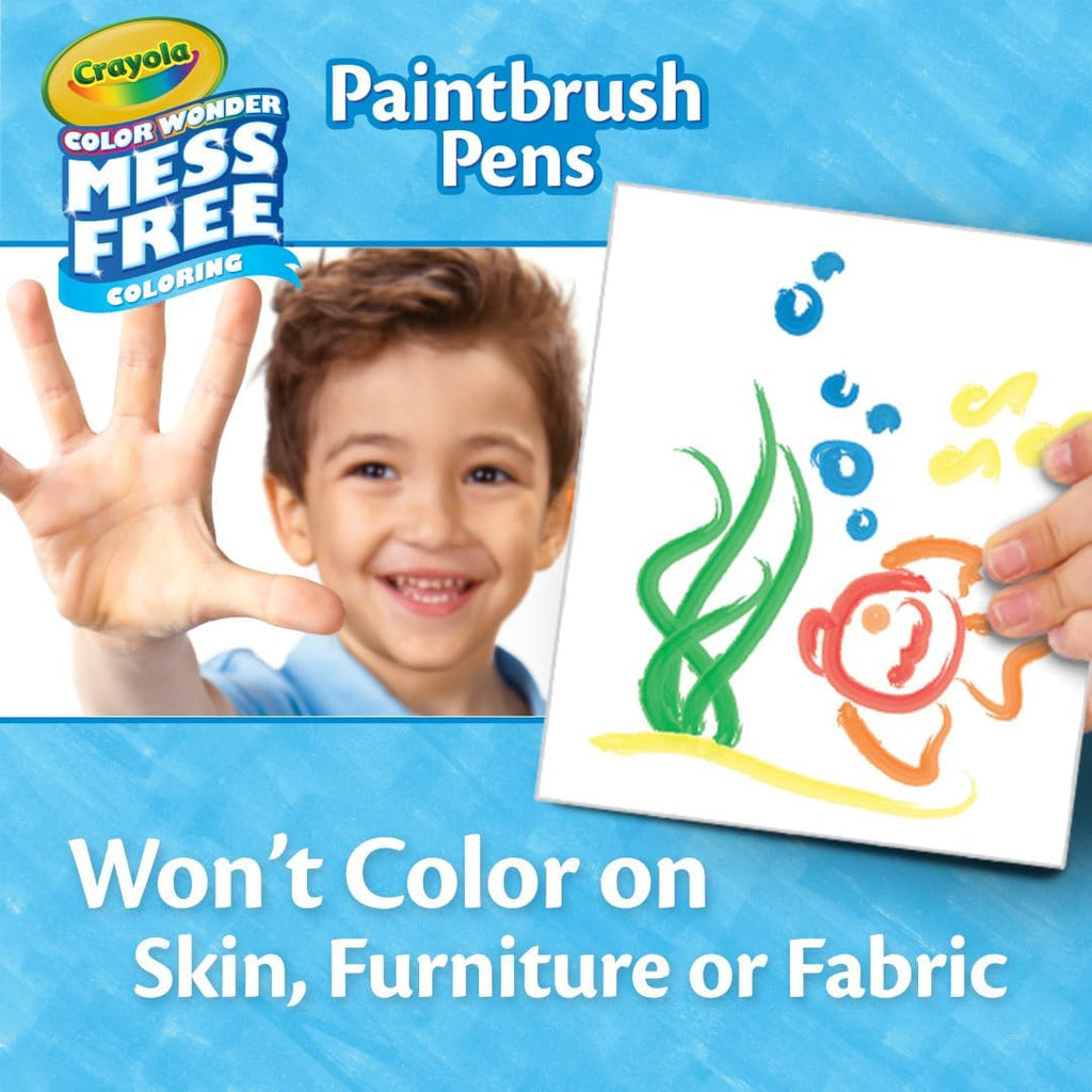 Crayola Color Wonder Paintbrush Pens, Mess Free Paint Set