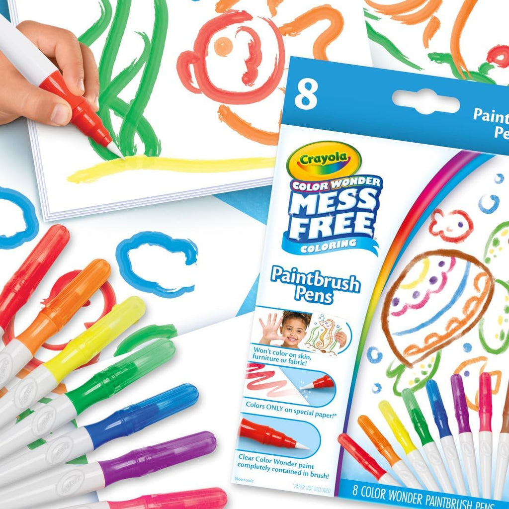 Crayola Color Wonder Paintbrush Pens, Mess Free Paint Set