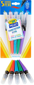 Crayola Washable No Drip Paint Brush Pens, Paint Set for Kids, 5 ct