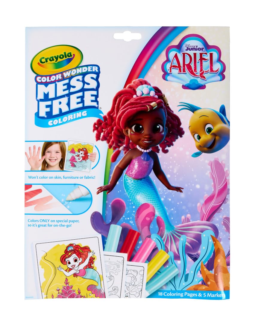 Crayola Color Wonder Disney Junior Ariel Mess Free Coloring Pages