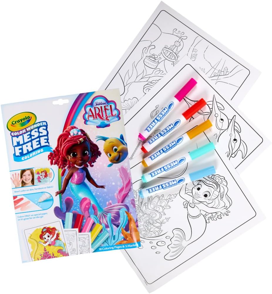Crayola Color Wonder Disney Junior Ariel Mess Free Coloring Pages