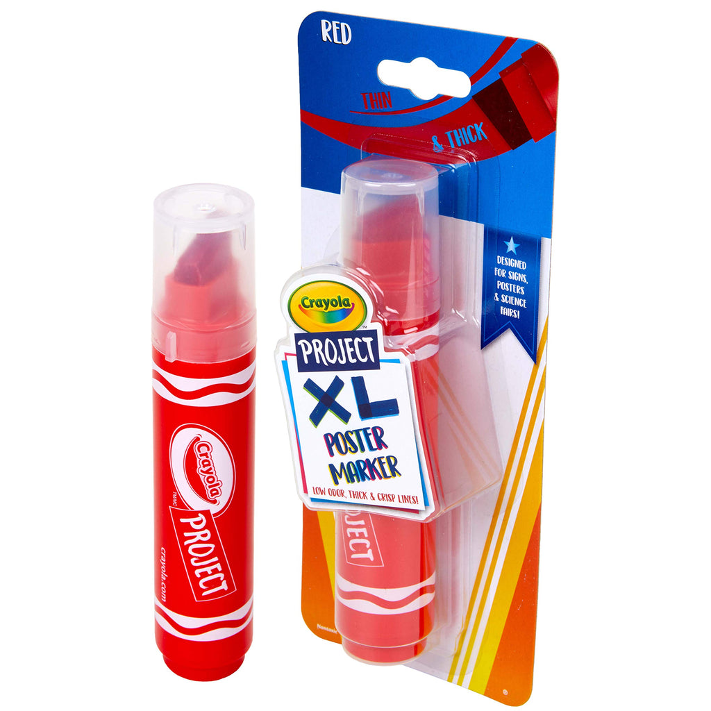 Crayola Project: XL Poster Marker, Red Single ct
