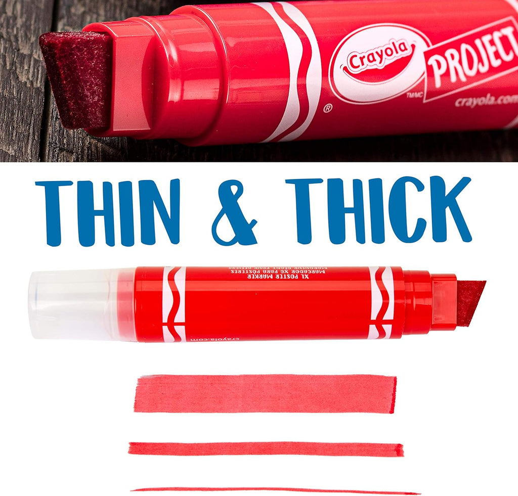 Crayola Project: XL Poster Marker, Red Single ct