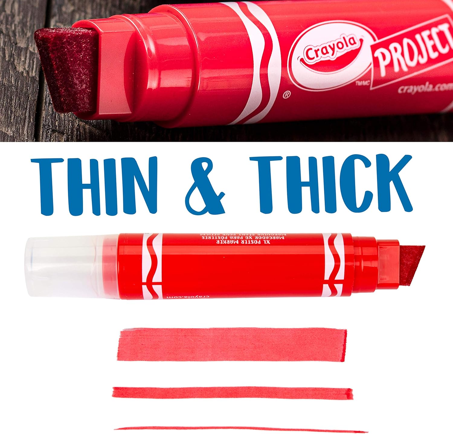 Crayola Project: XL Poster Marker, Red Single ct